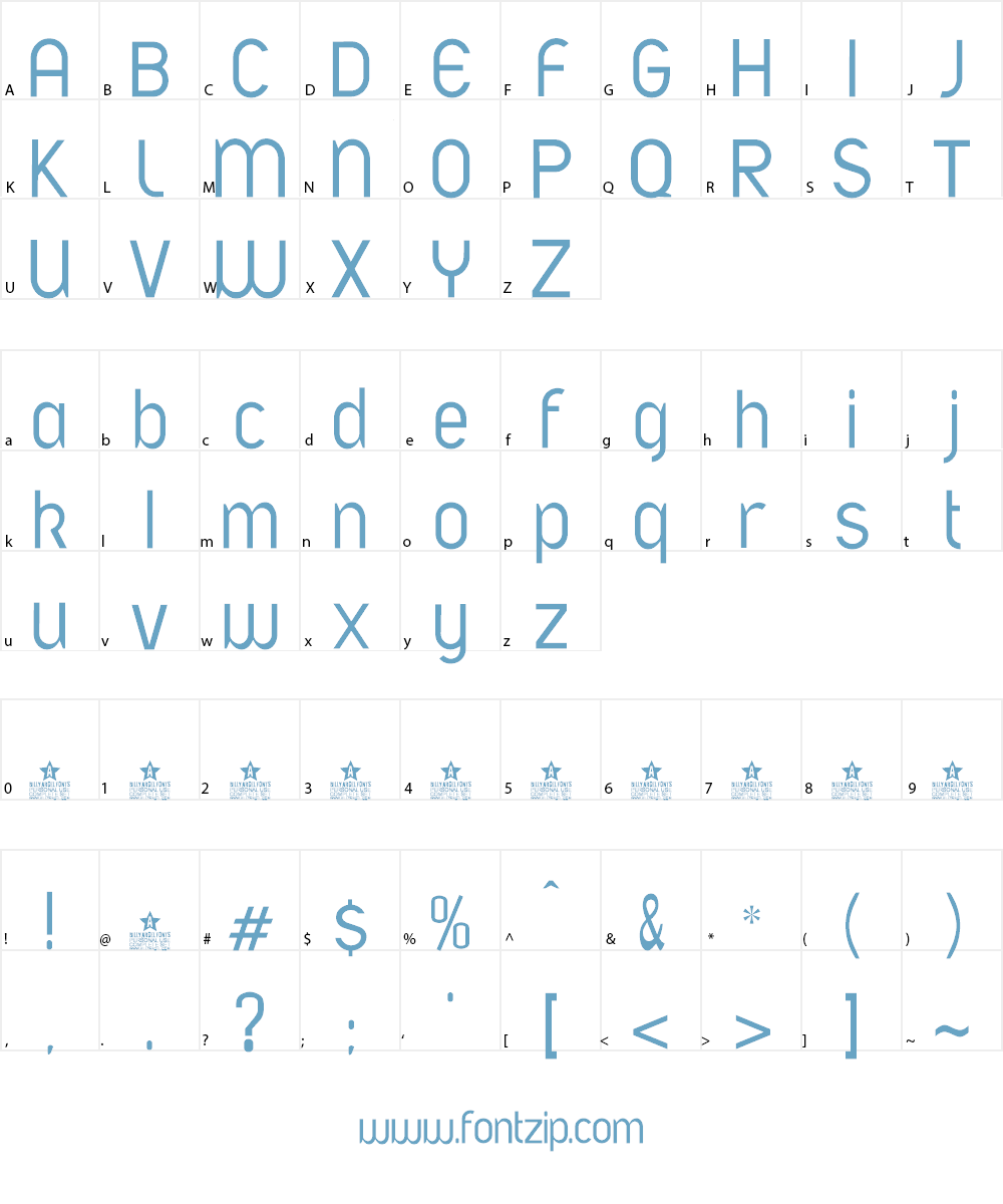 A font LIGHT PERSONAL USE Font Character